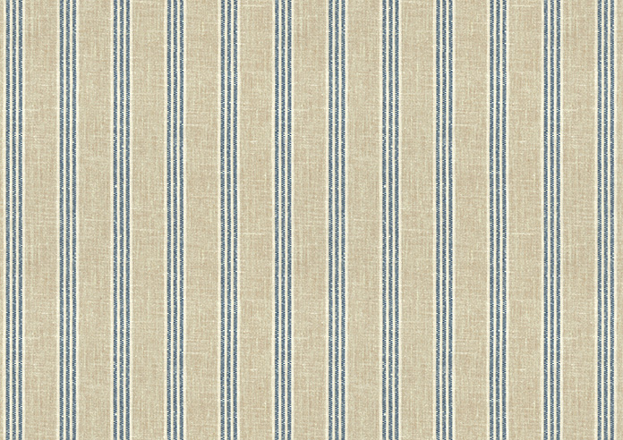 Emily Bond George Stripe, Indigo - Twist&Fit Roman Blind - Image 8